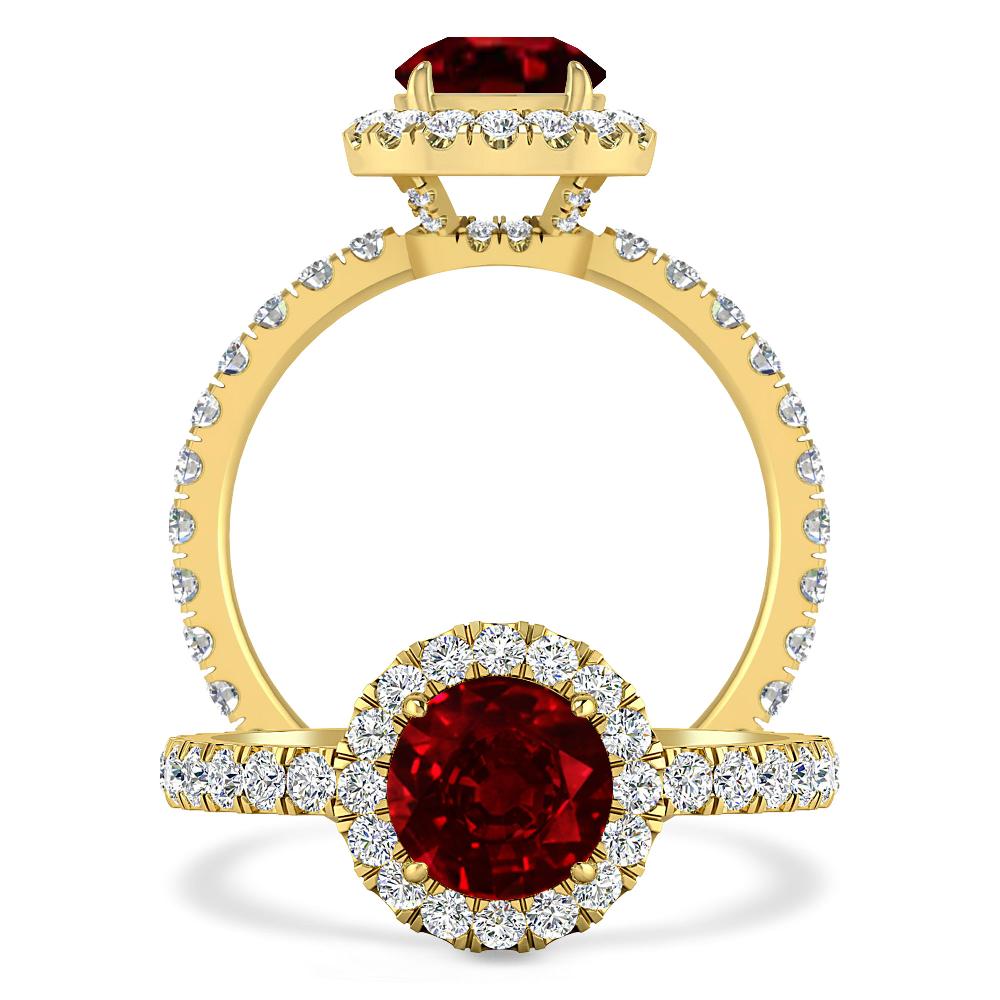 Yellow Gold - Ruby