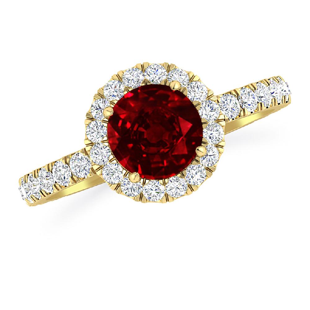 Yellow Gold - Ruby