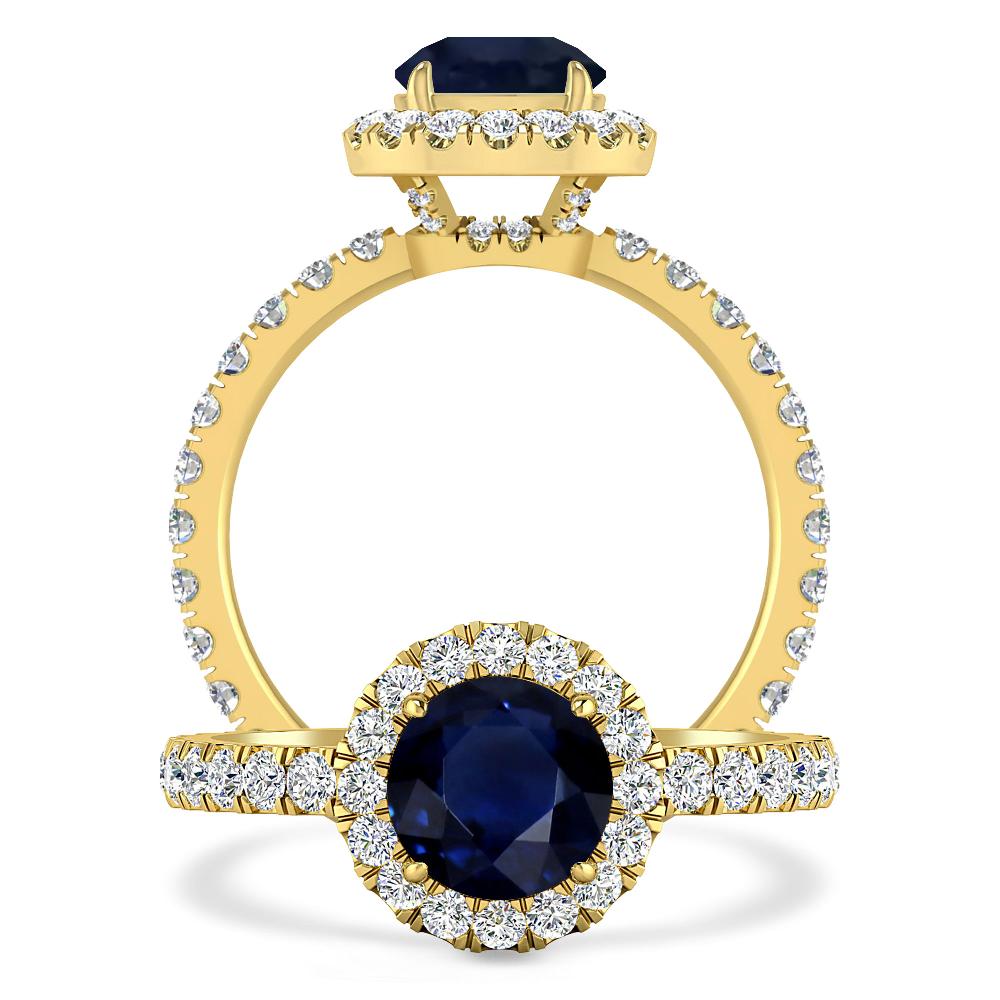 Yellow Gold - Sapphire