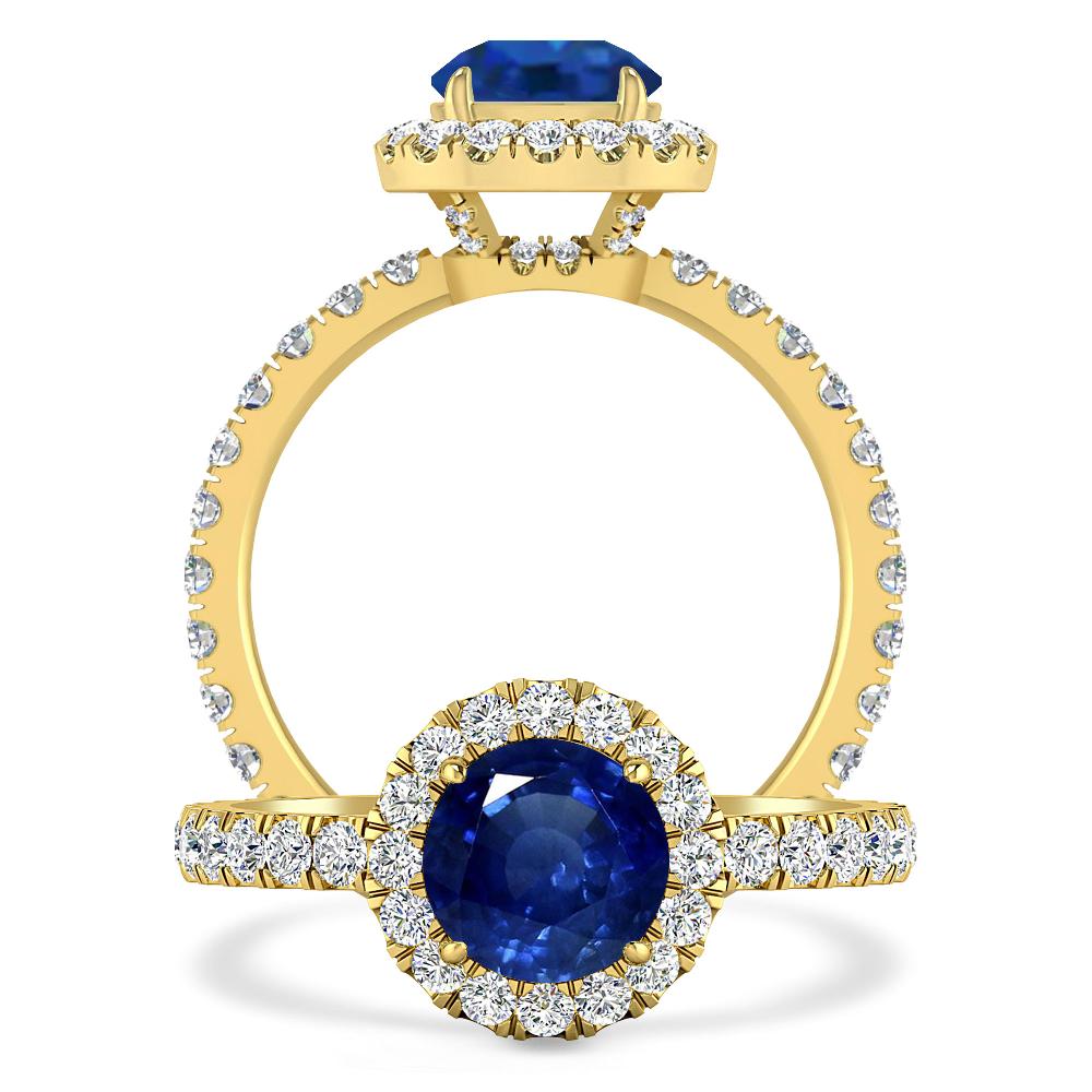 Yellow Gold - Sapphire