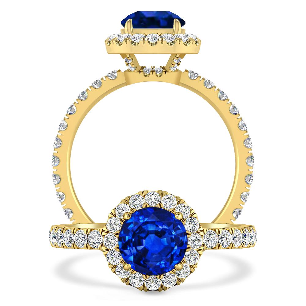 Yellow Gold - Sapphire