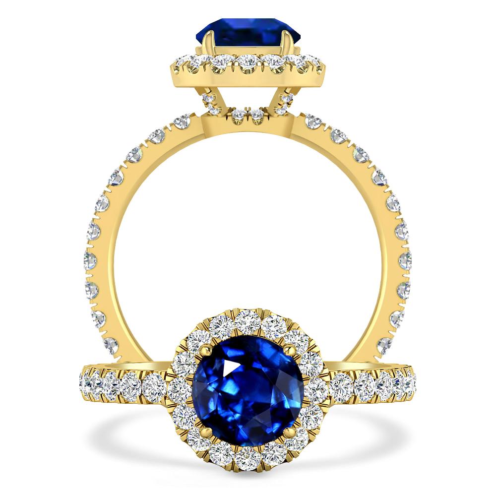 Yellow Gold - Sapphire