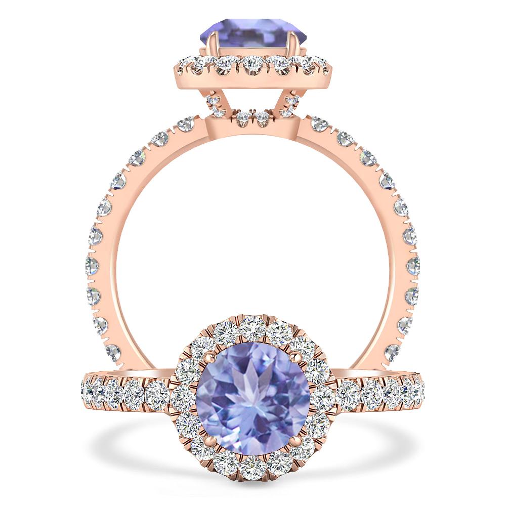 Rose Gold - Tanzanite