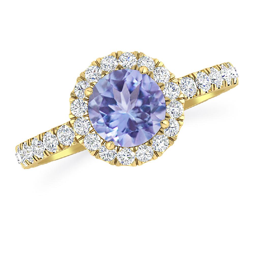 Yellow Gold - Tanzanite