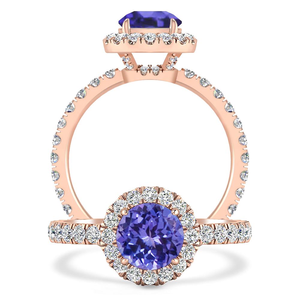 Rose Gold - Tanzanite