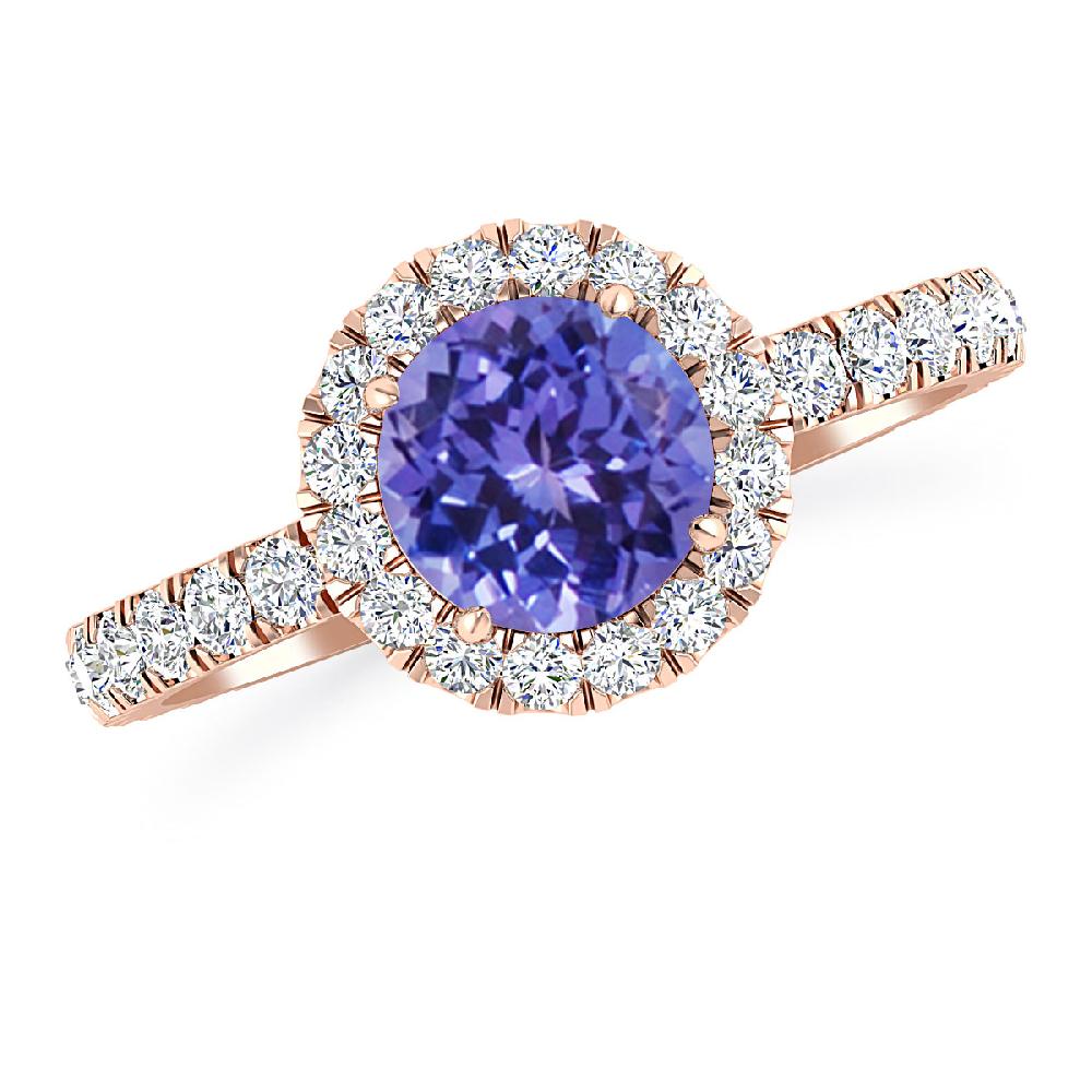 Rose Gold - Tanzanite