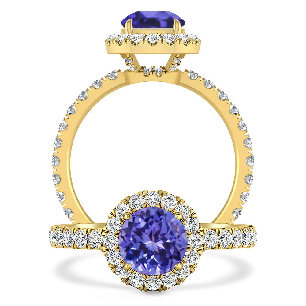 Yellow Gold - Tanzanite