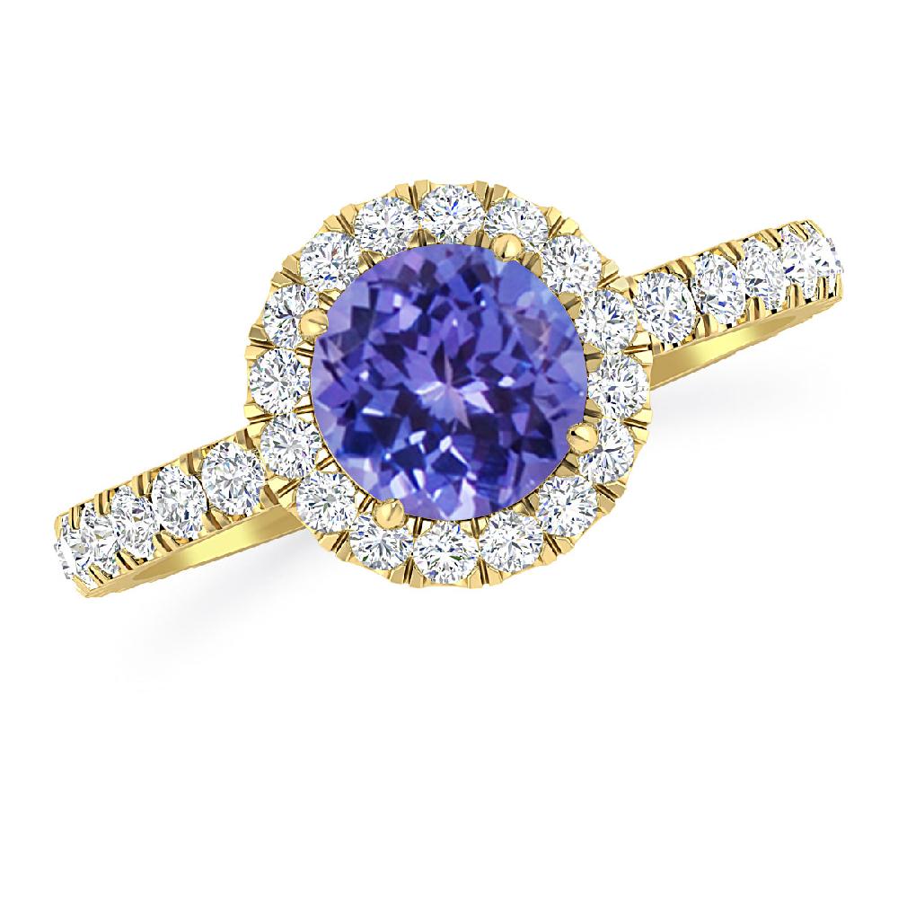 Yellow Gold - Tanzanite