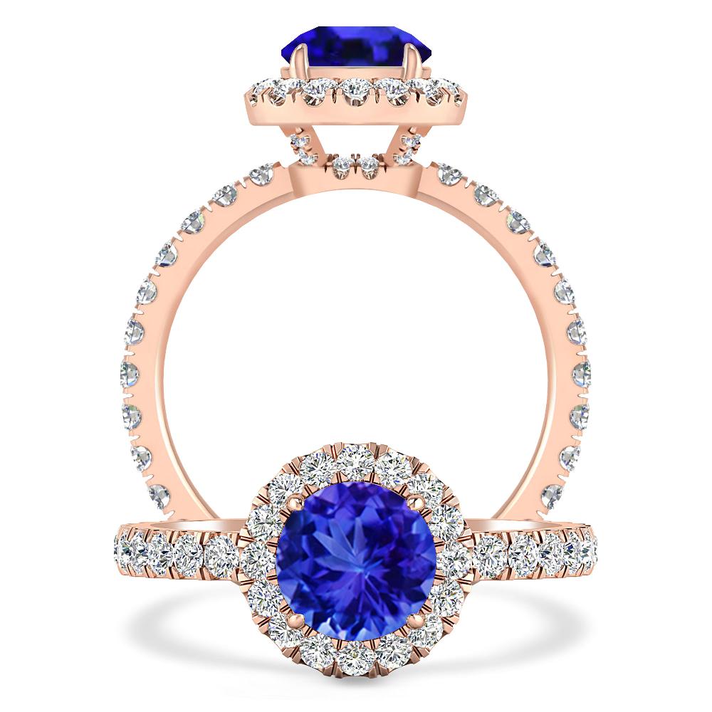 Rose Gold - Tanzanite