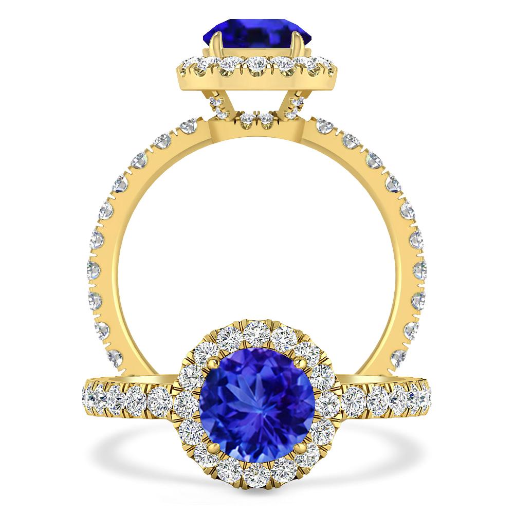 Yellow Gold - Tanzanite