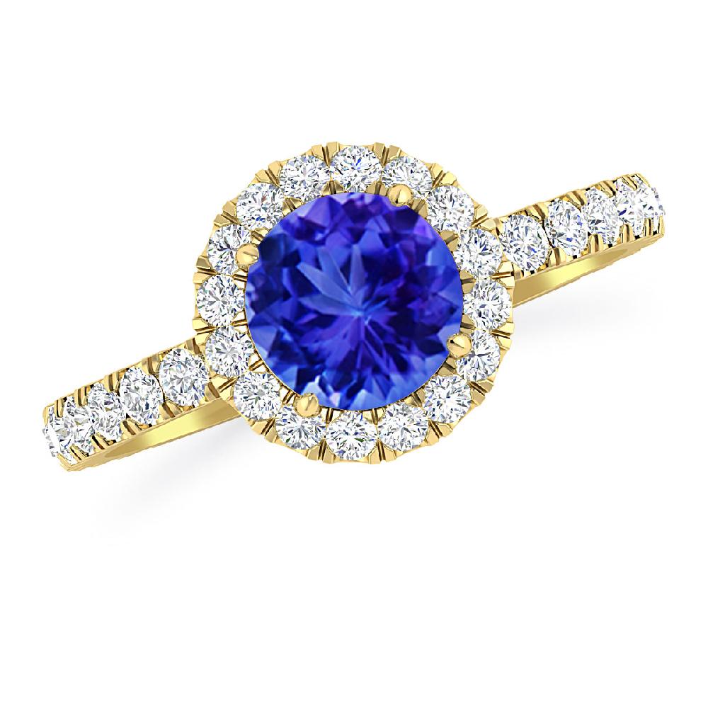 Yellow Gold - Tanzanite