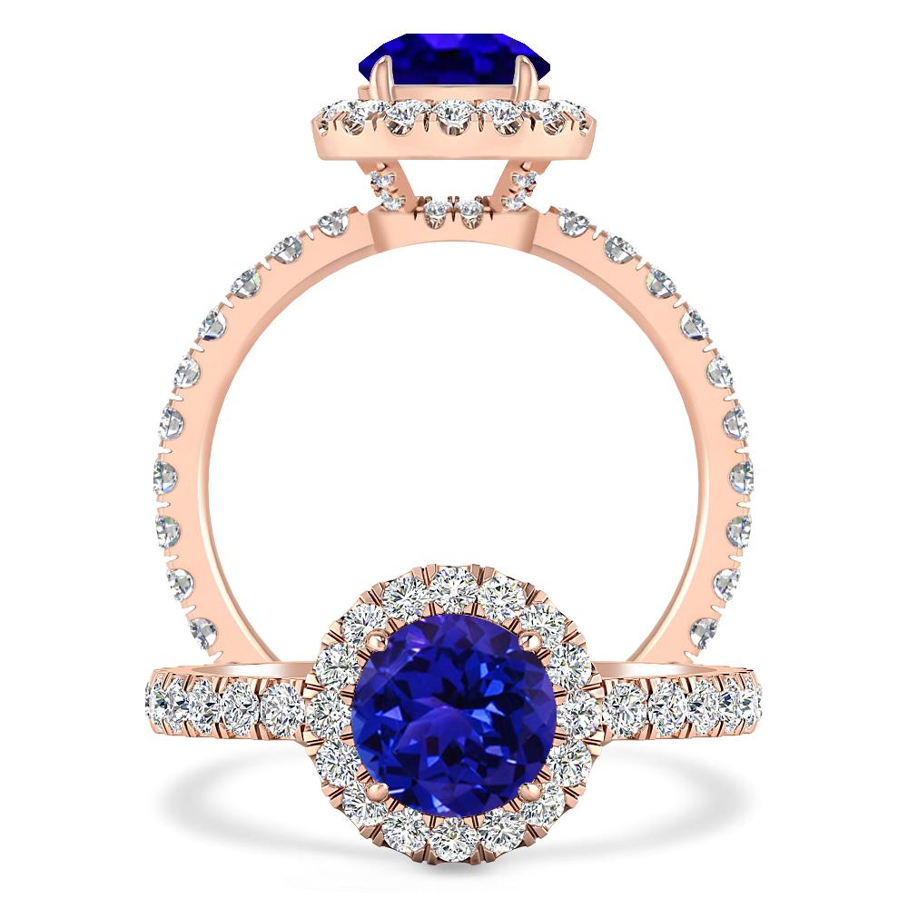 Rose Gold - Tanzanite