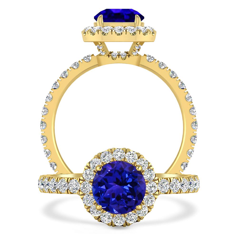 Yellow Gold - Tanzanite