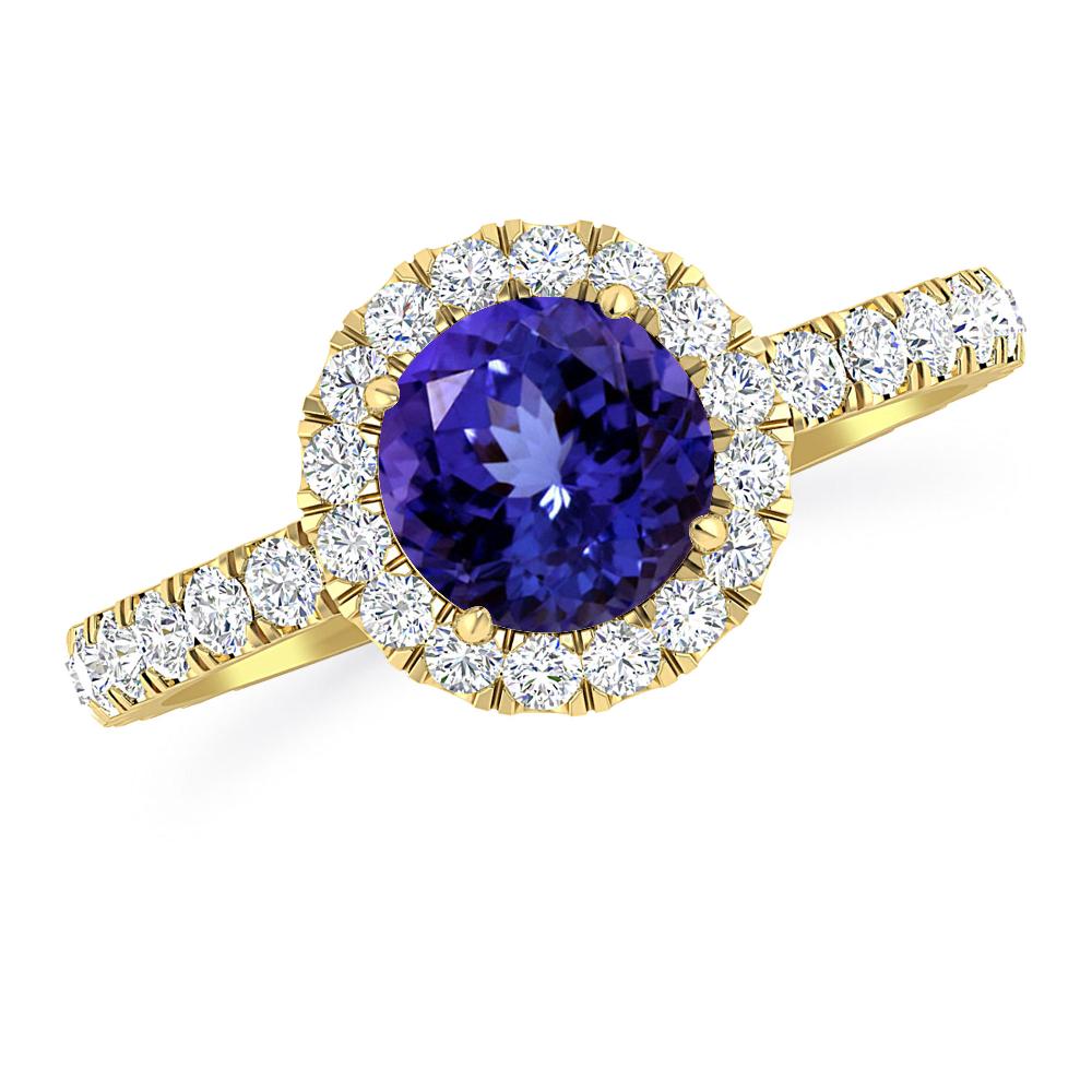 Yellow Gold - Tanzanite