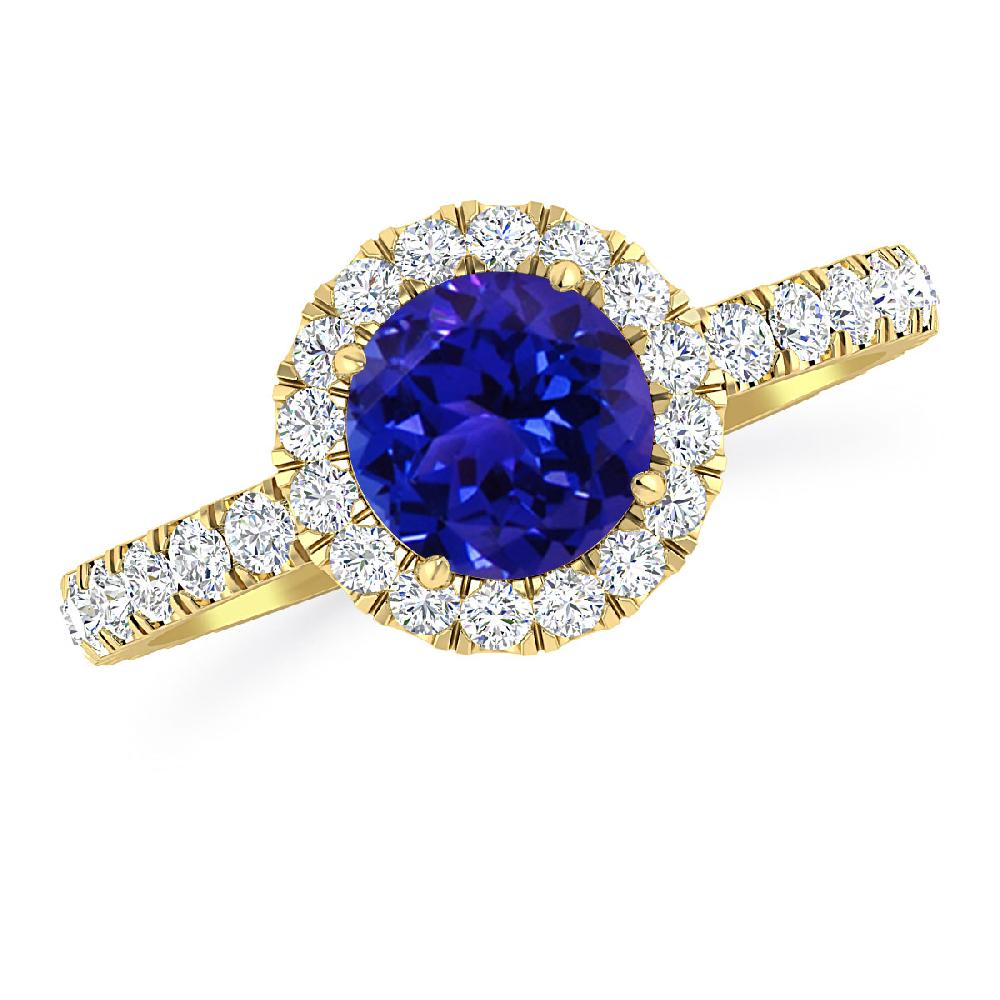 Yellow Gold - Tanzanite