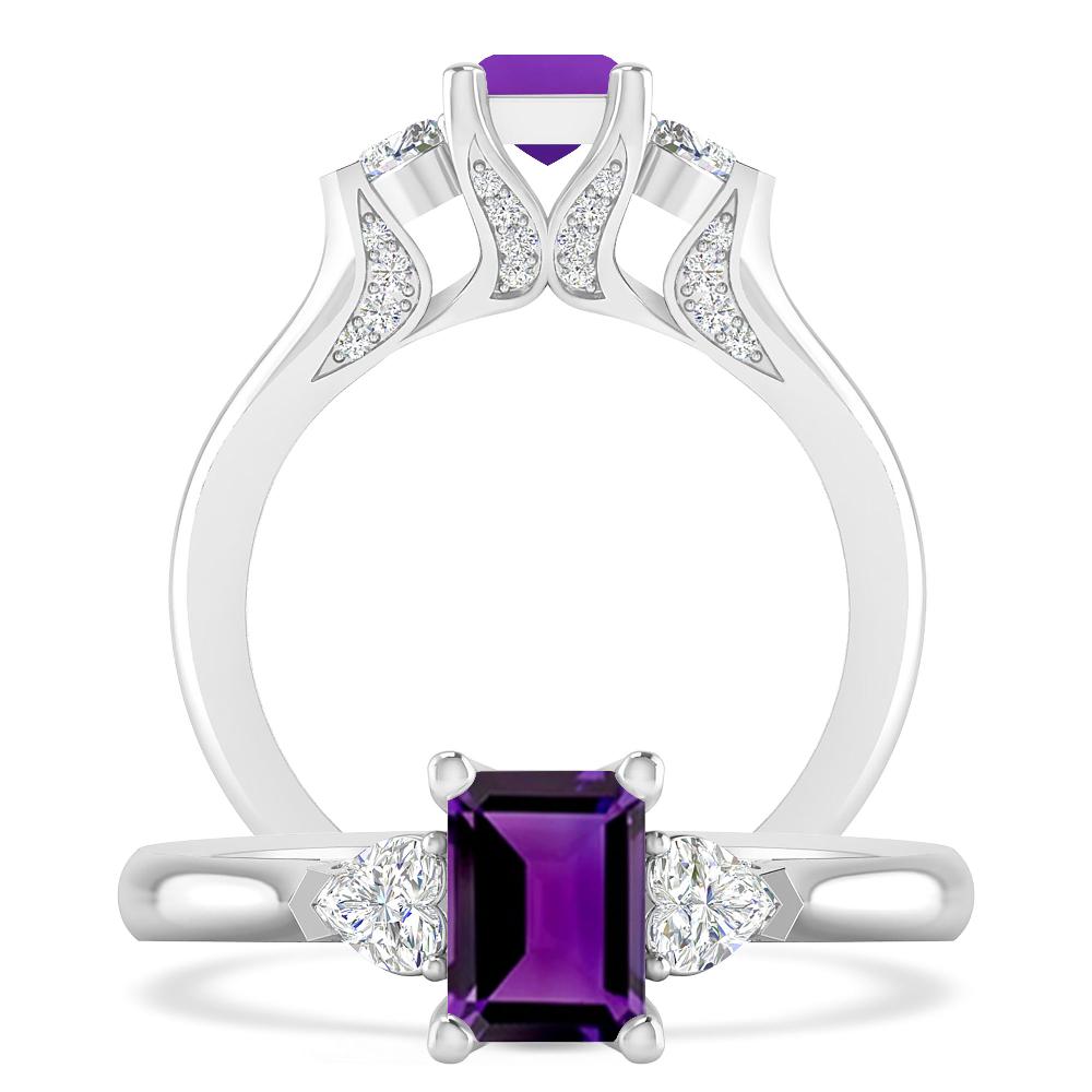 White Gold - Amethyst