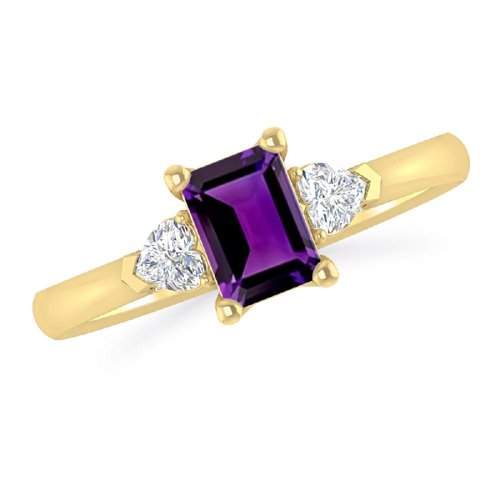 Yellow Gold - Amethyst