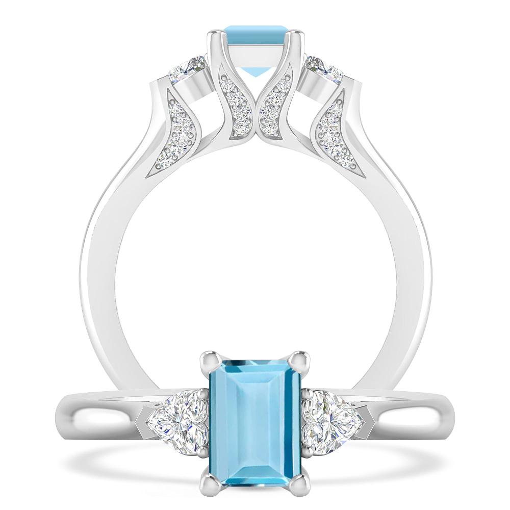 White Gold - Aquamarine