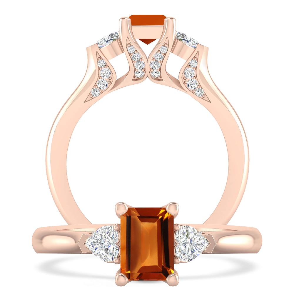 Rose Gold - Citrine