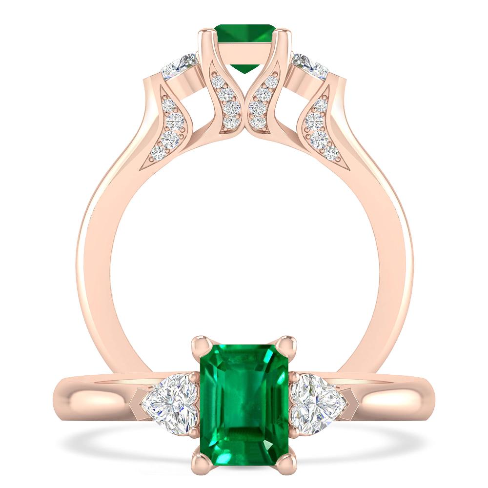 Rose Gold - Emerald