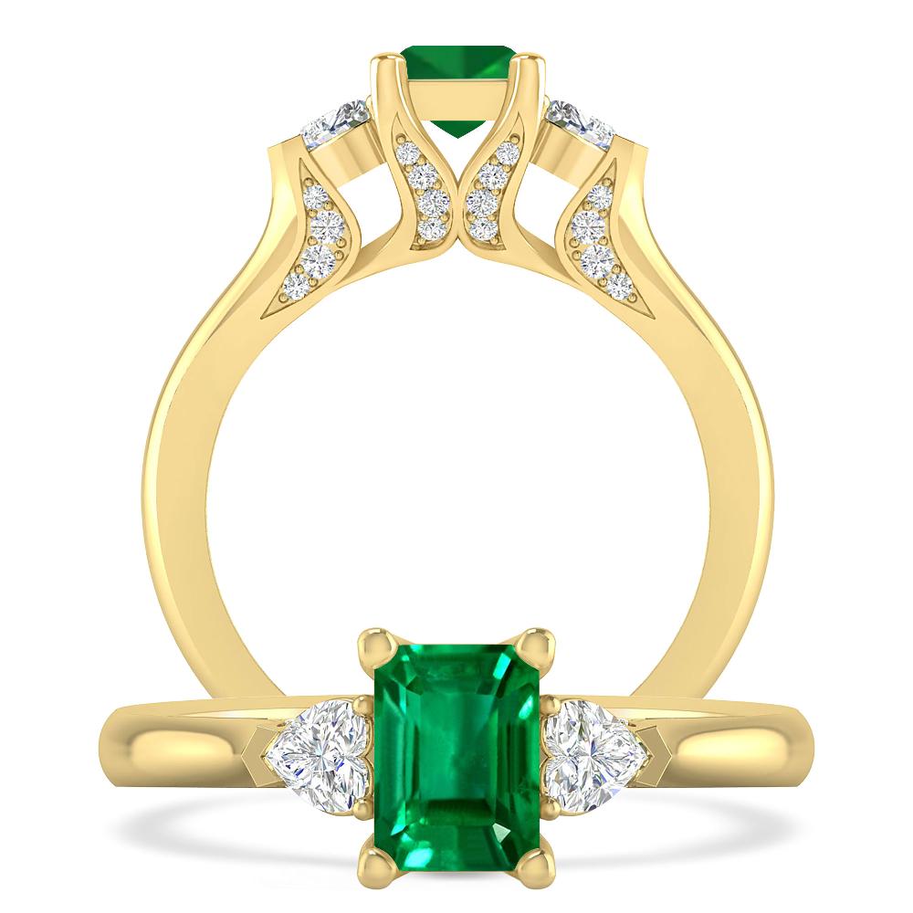 Yellow Gold - Emerald