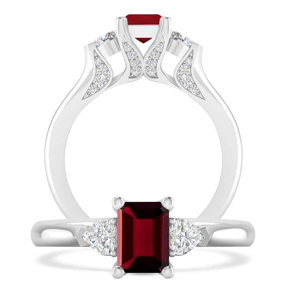 White Gold - Garnet