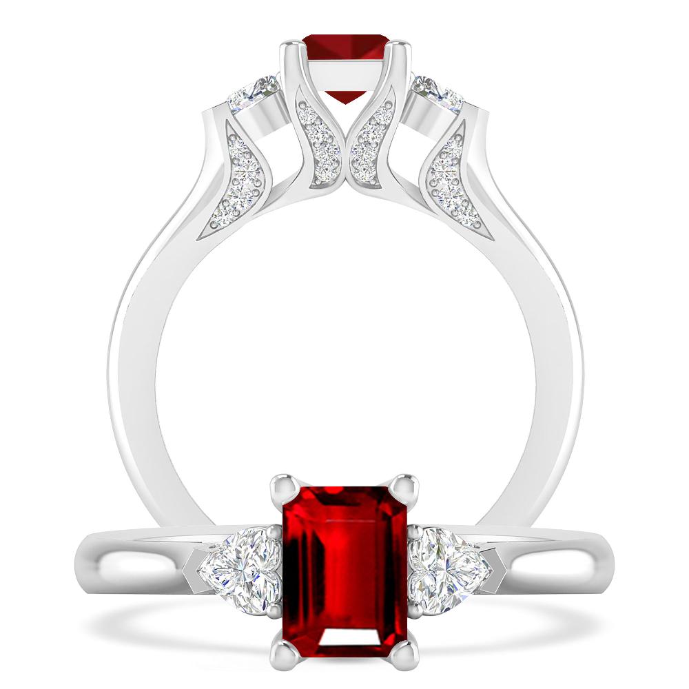 White Gold - Ruby