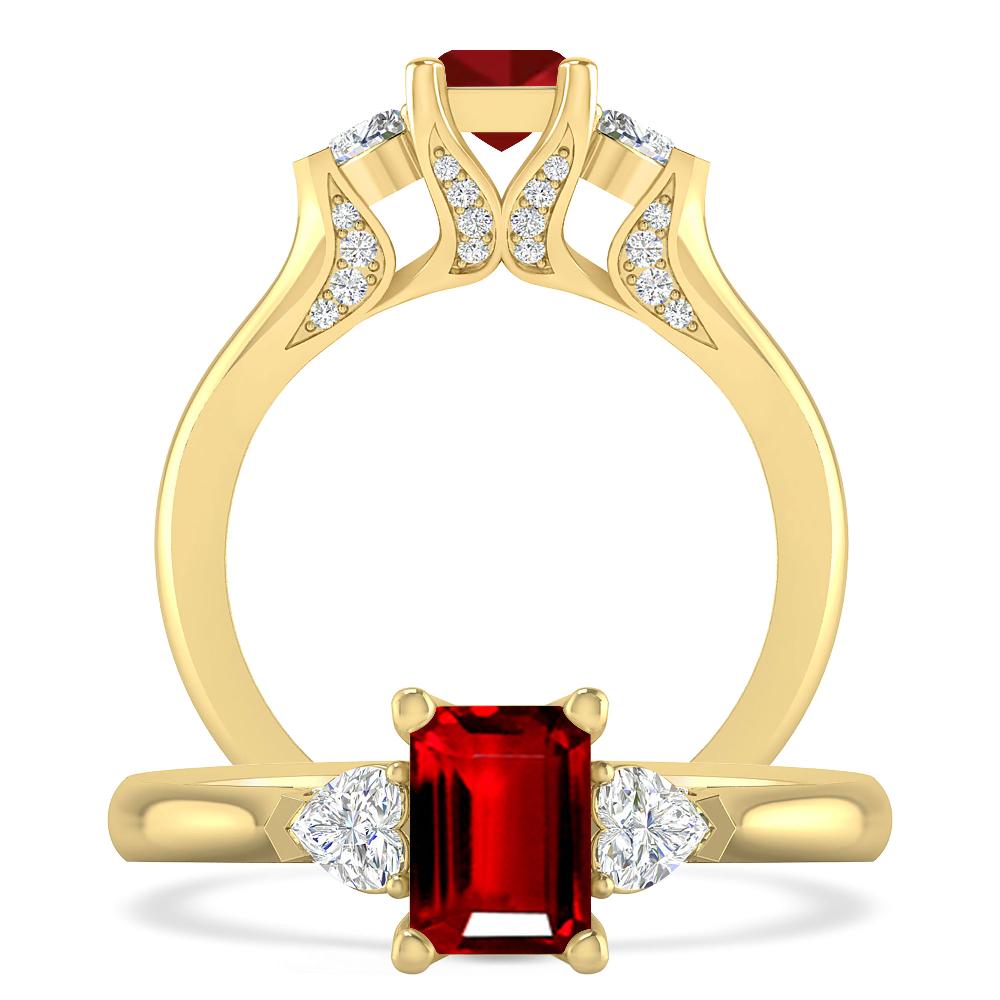 Yellow Gold - Ruby