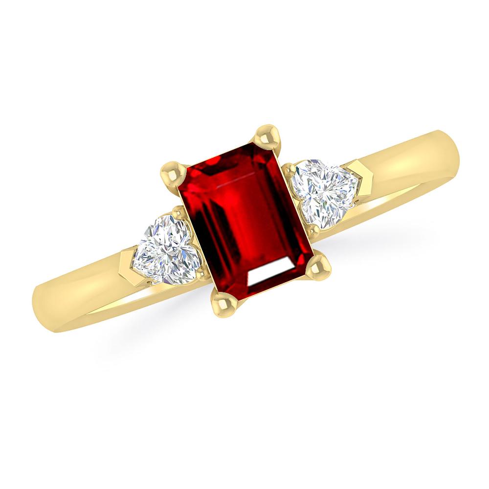 Yellow Gold - Ruby