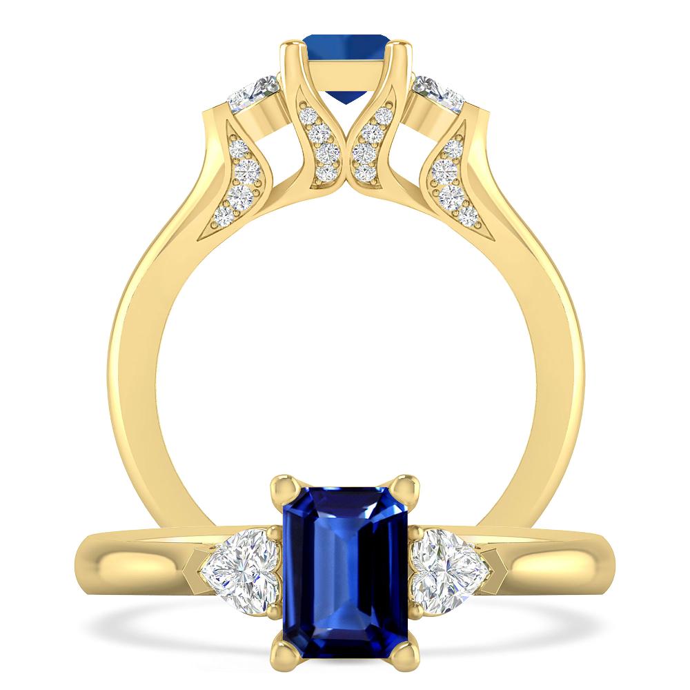 Yellow Gold - Sapphire