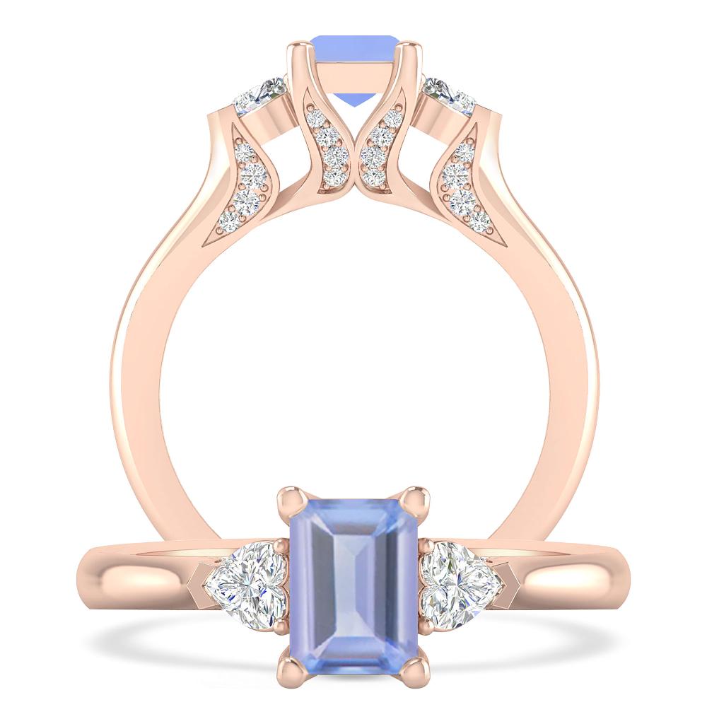 Rose Gold - Tanzanite