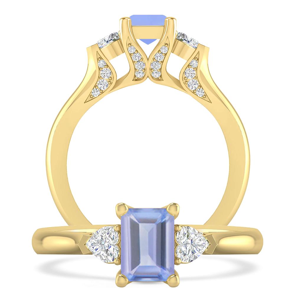 Yellow Gold - Tanzanite