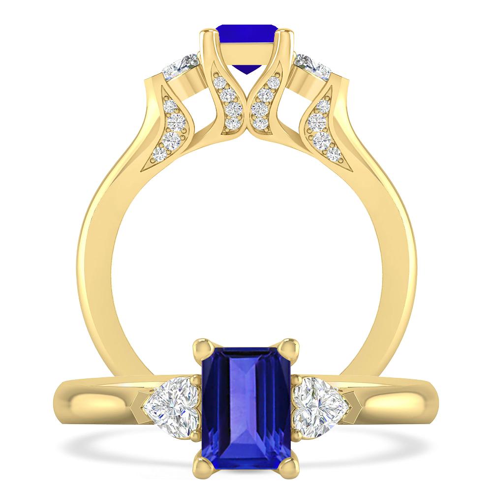 Yellow Gold - Tanzanite