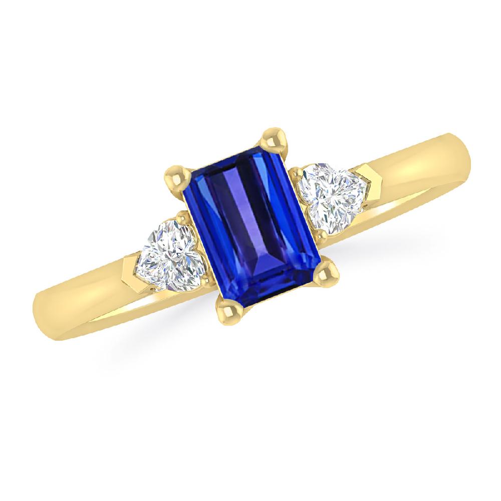 Yellow Gold - Tanzanite