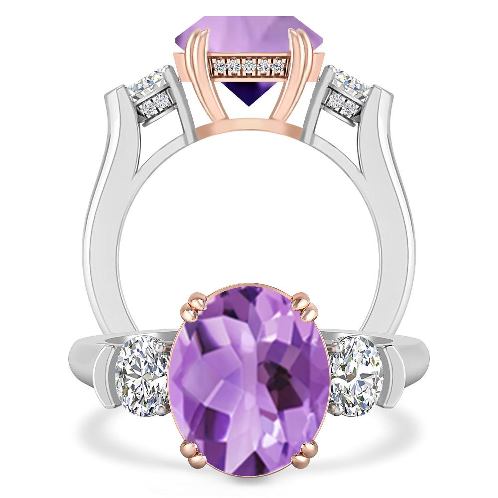 White Gold - Amethyst