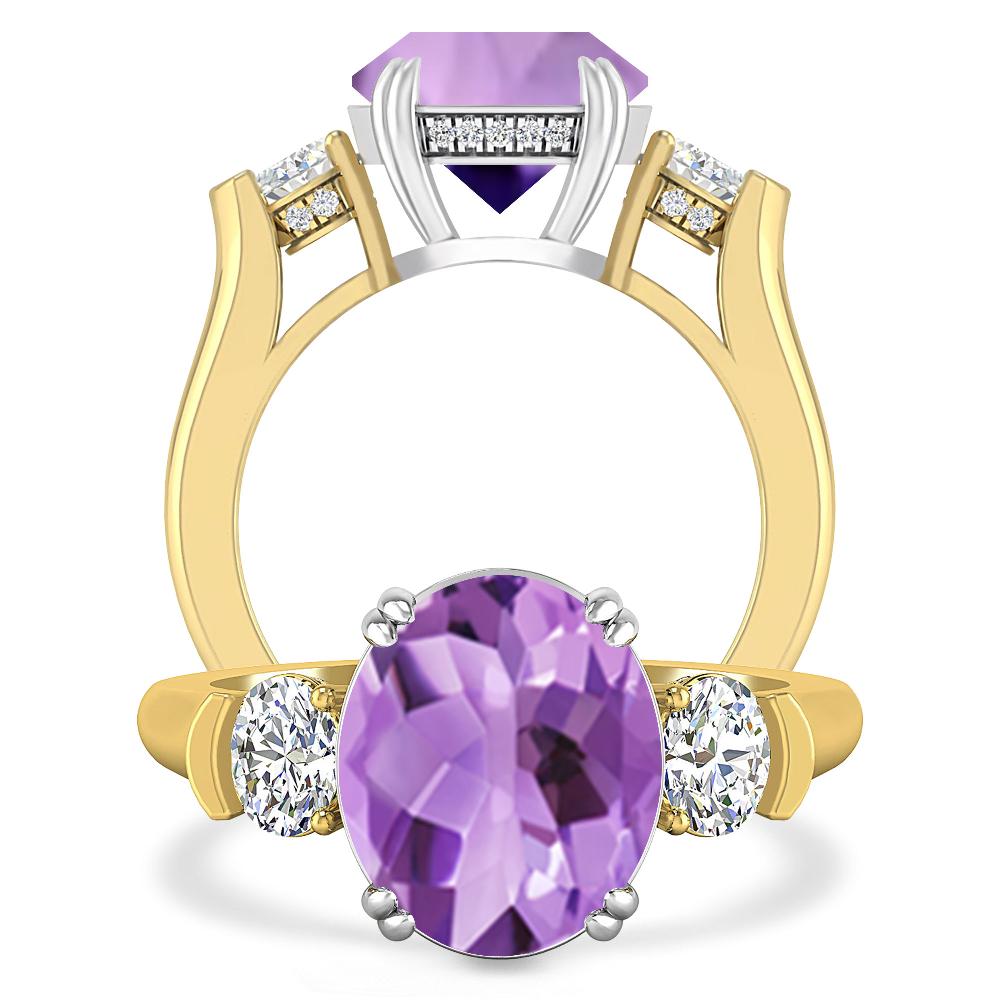 Yellow Gold - Amethyst