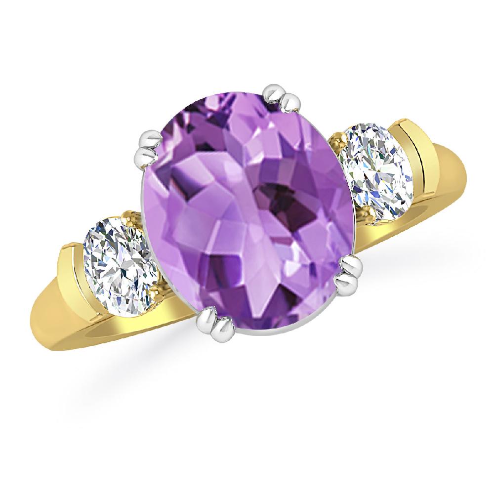 Yellow Gold - Amethyst