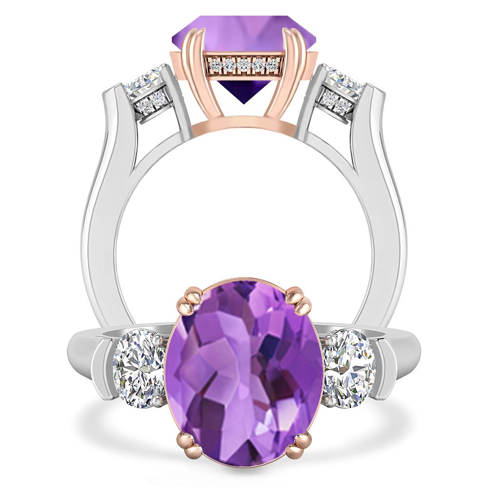 White Gold - Amethyst