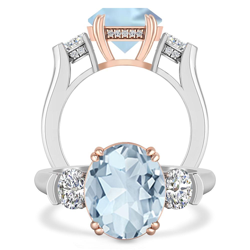 White Gold - Aquamarine