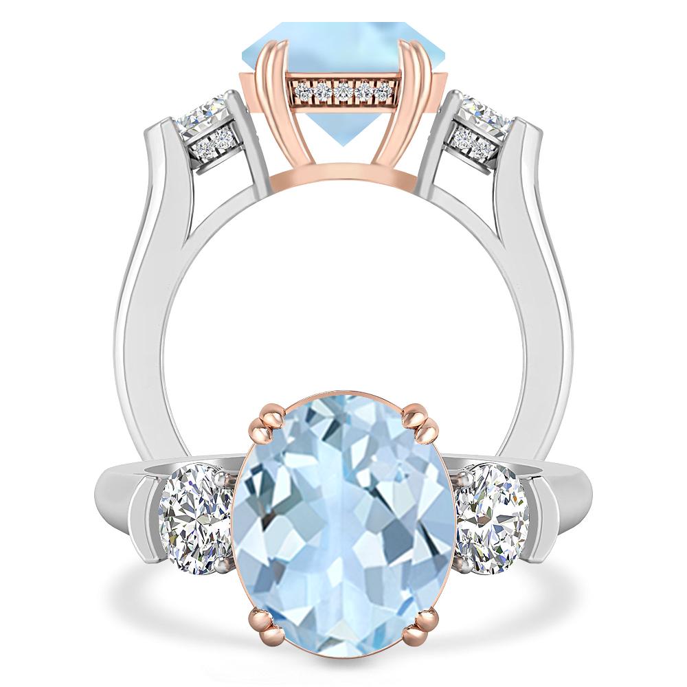 White Gold - Aquamarine