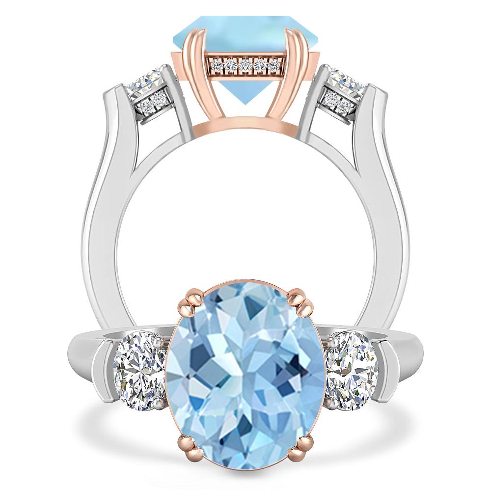 White Gold - Aquamarine