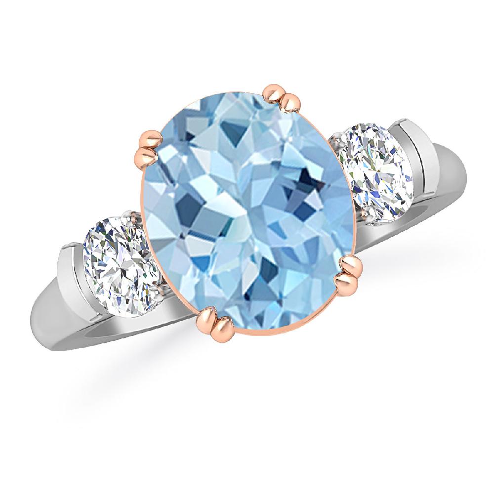 White Gold - Aquamarine