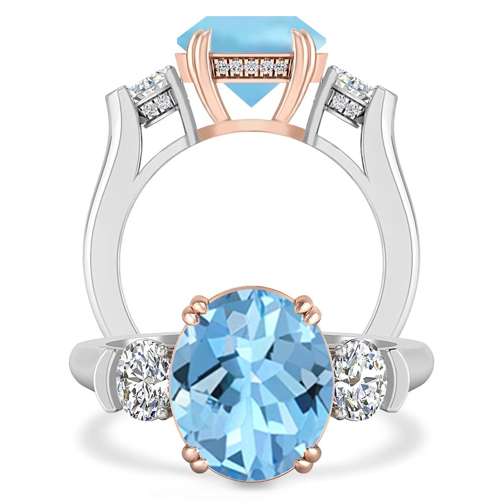 White Gold - Aquamarine