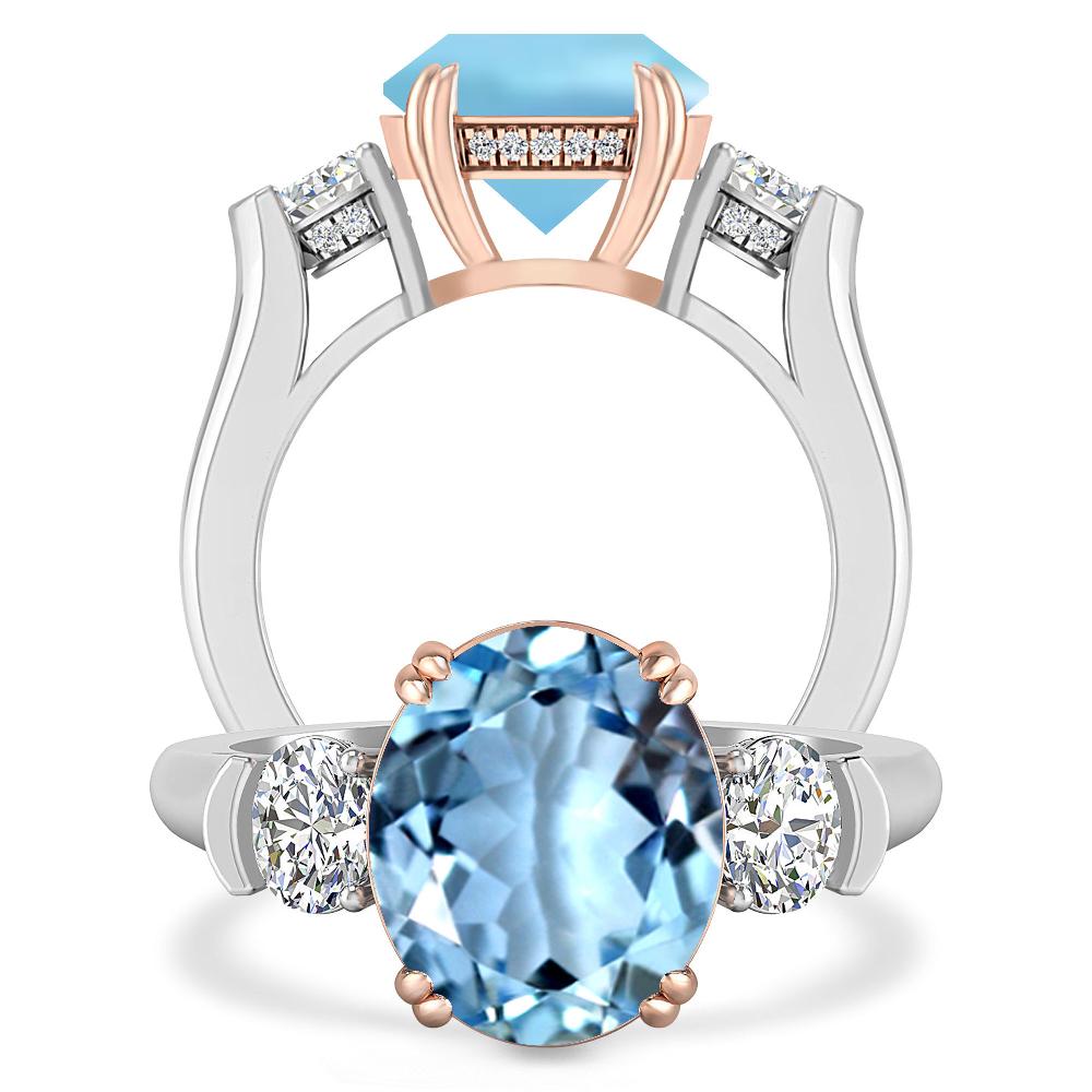 White Gold - Aquamarine