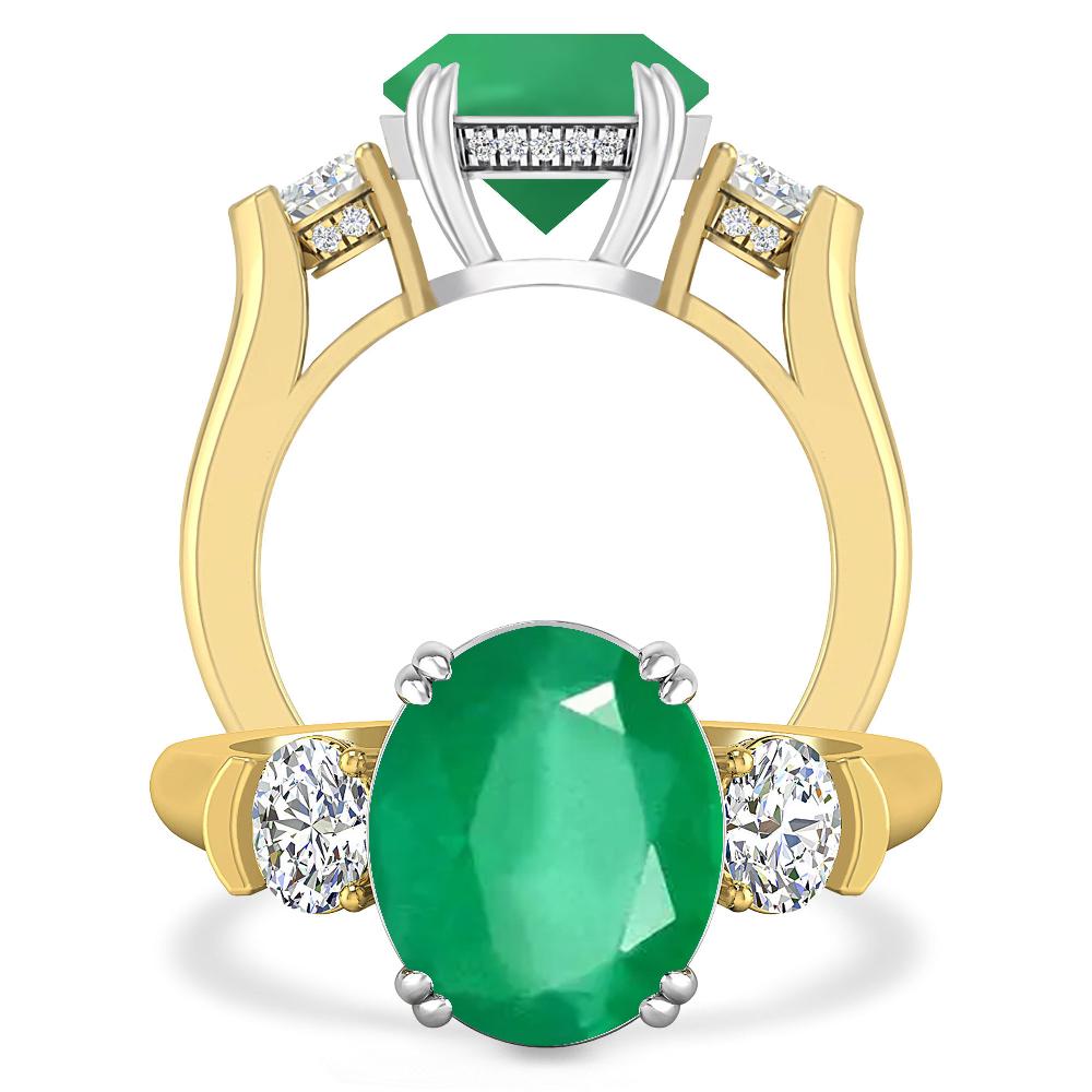 Yellow Gold - Emerald