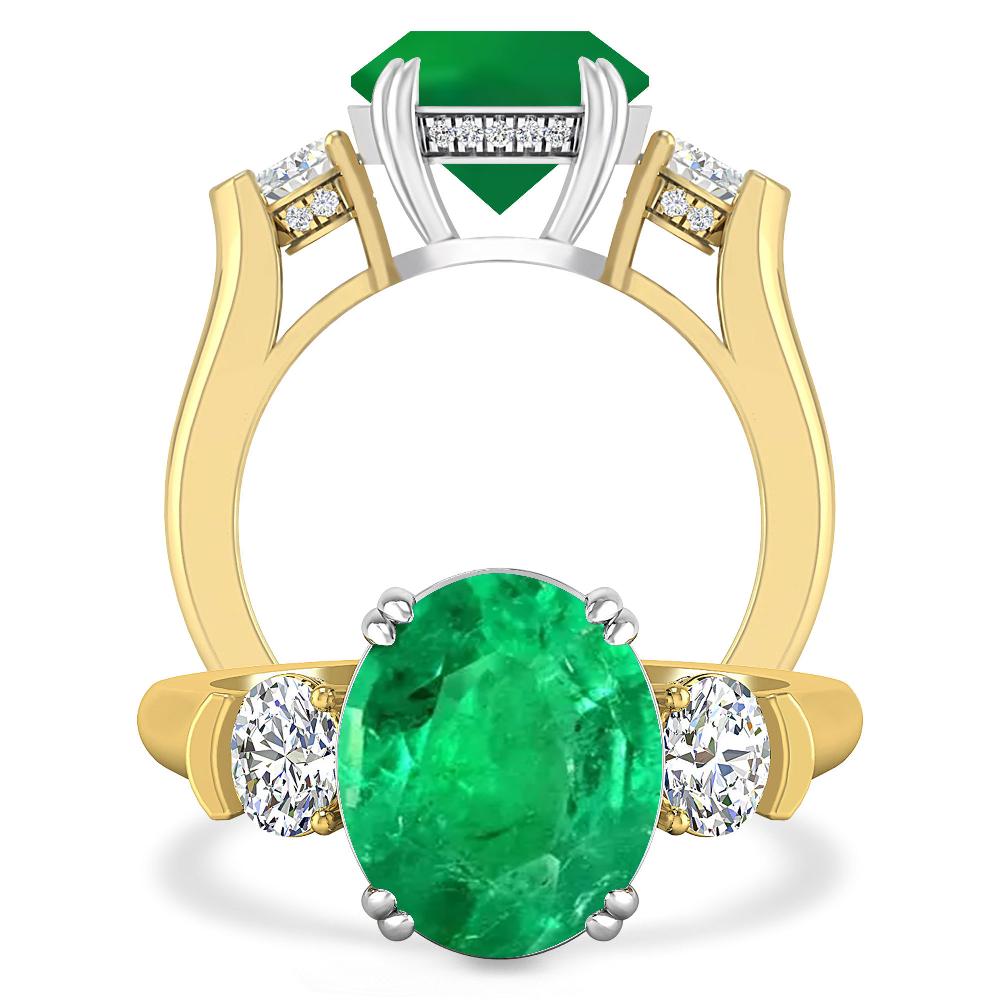 Yellow Gold - Emerald