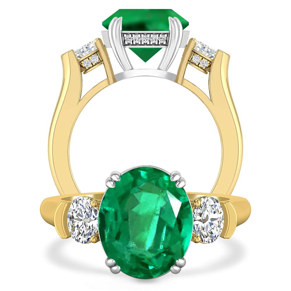 Yellow Gold - Emerald