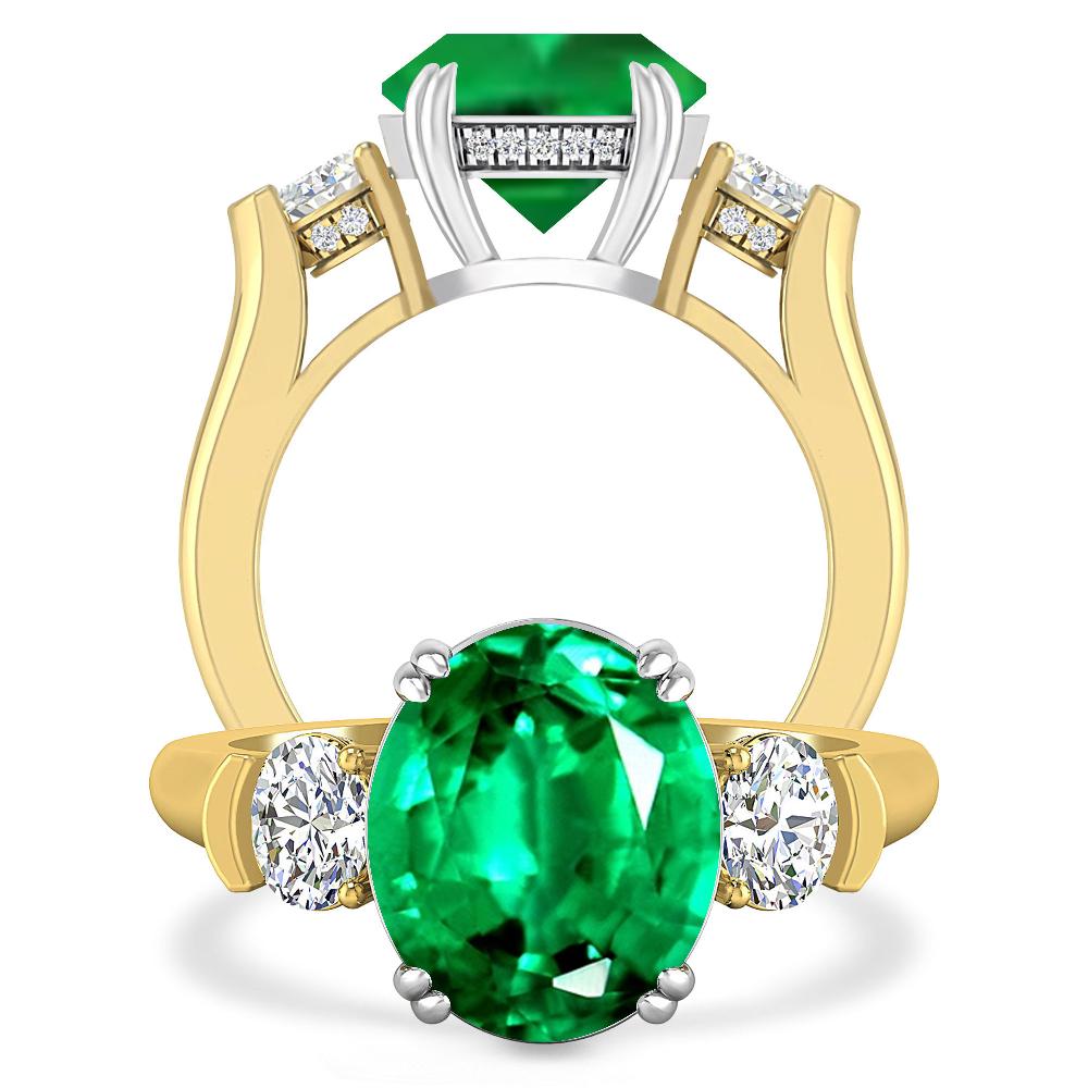 Yellow Gold - Emerald