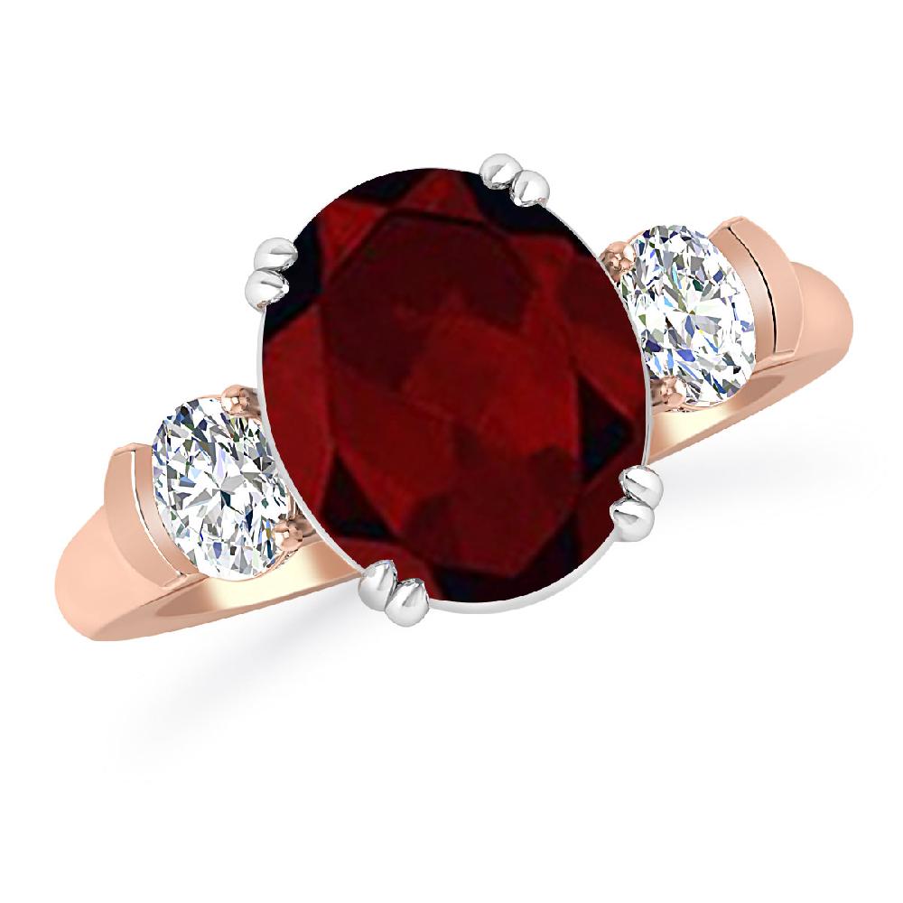 Rose Gold - Garnet