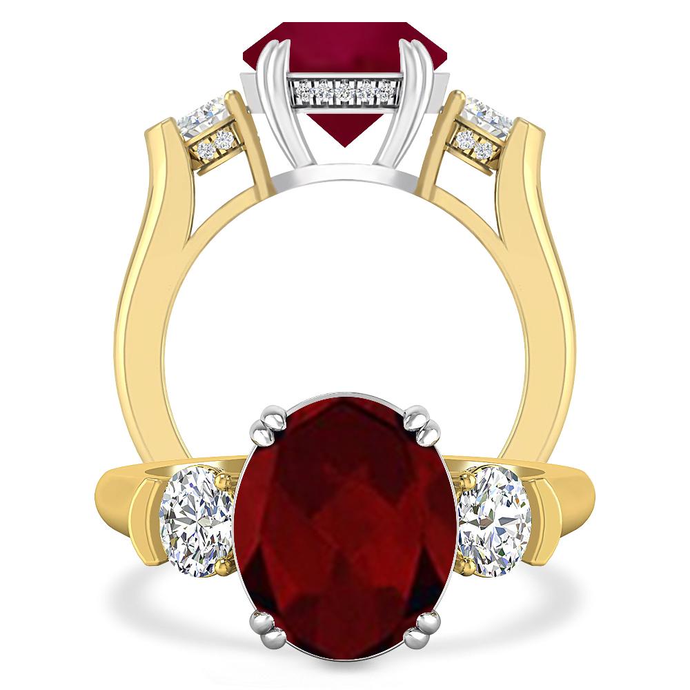 Yellow Gold - Garnet